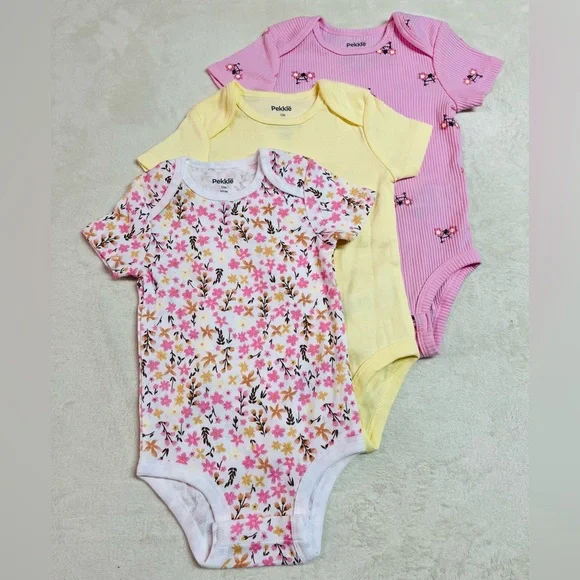 Pekkle 12M Organic Cotton Baby Girl Set NWOT - Picture 2 of 2